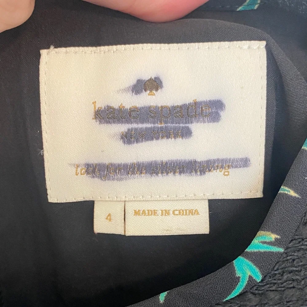 Kate Spade Black Dress with Colorful Accents
